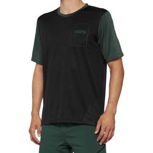 100% Jersey Ridecamp - forest green (Grösse: L) von 100percent