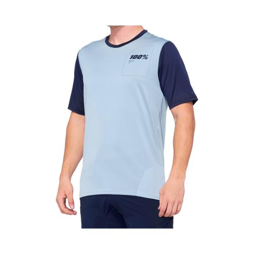 100% Jersey Ridecamp - light- slate-navy (Grösse: S) von 100percent