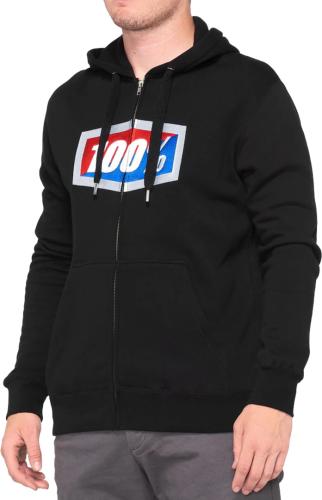 100% Official Zip Hoodie - schwarz (Grösse: M) von 100percent