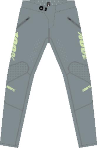 100% R-CORE-X Pants - grau (Grösse: 30) von 100percent