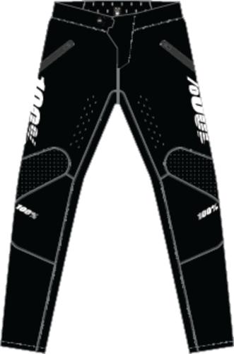 100% R-CORE-X Pants - schwarz (Grösse: 32) von 100percent