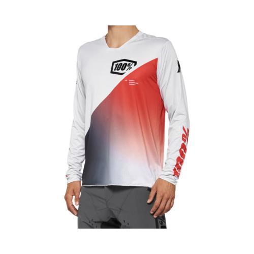 100% R-Core X Jersey - grey/red L von 100percent