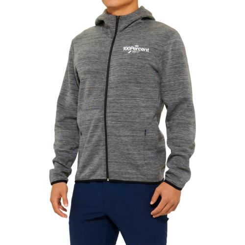 100% Tech Zip Hoodie Rorik - charcoal (Grösse: M) von 100percent