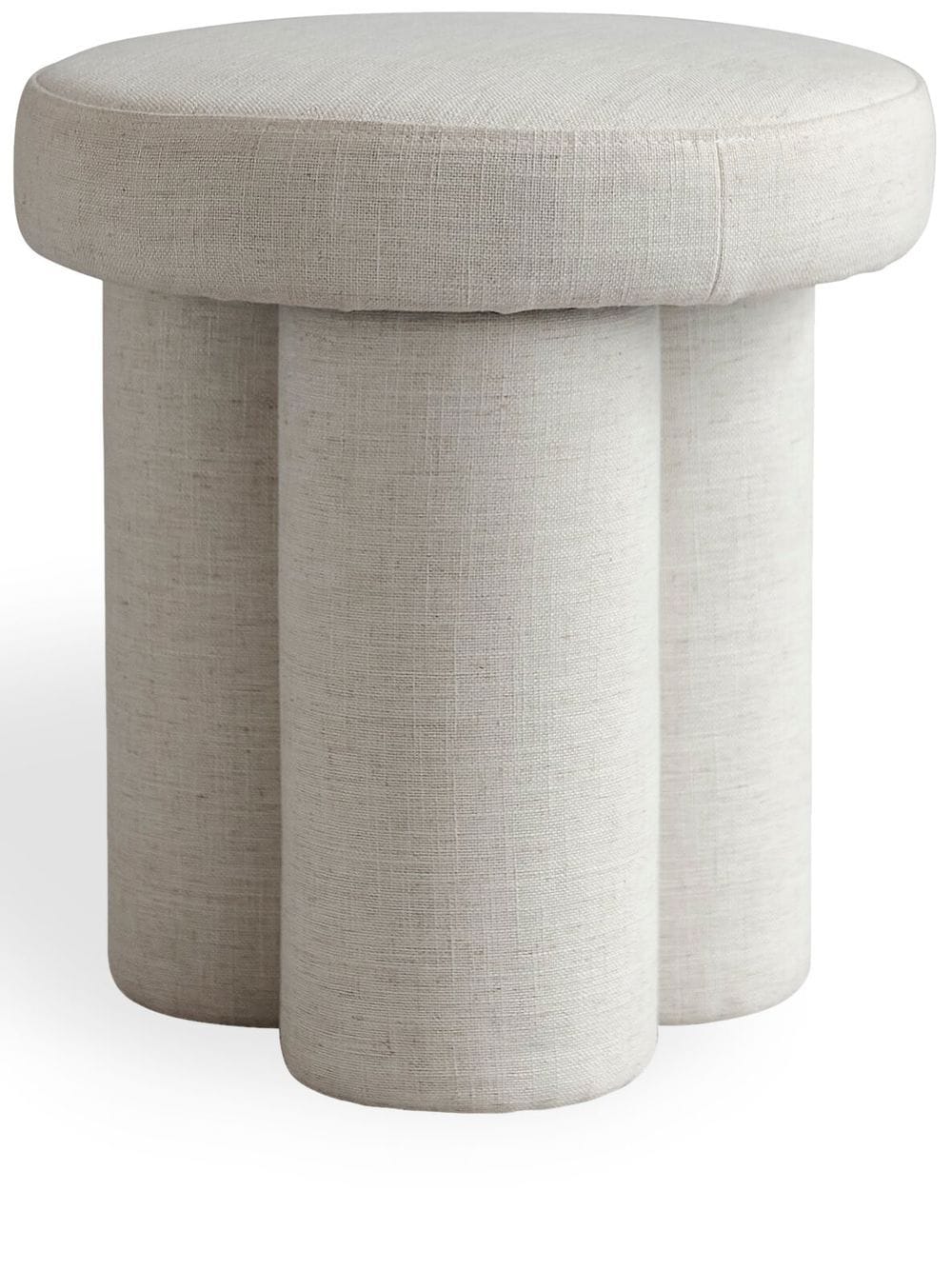 101 Copenhagen Big Foot linen stool - White von 101 Copenhagen