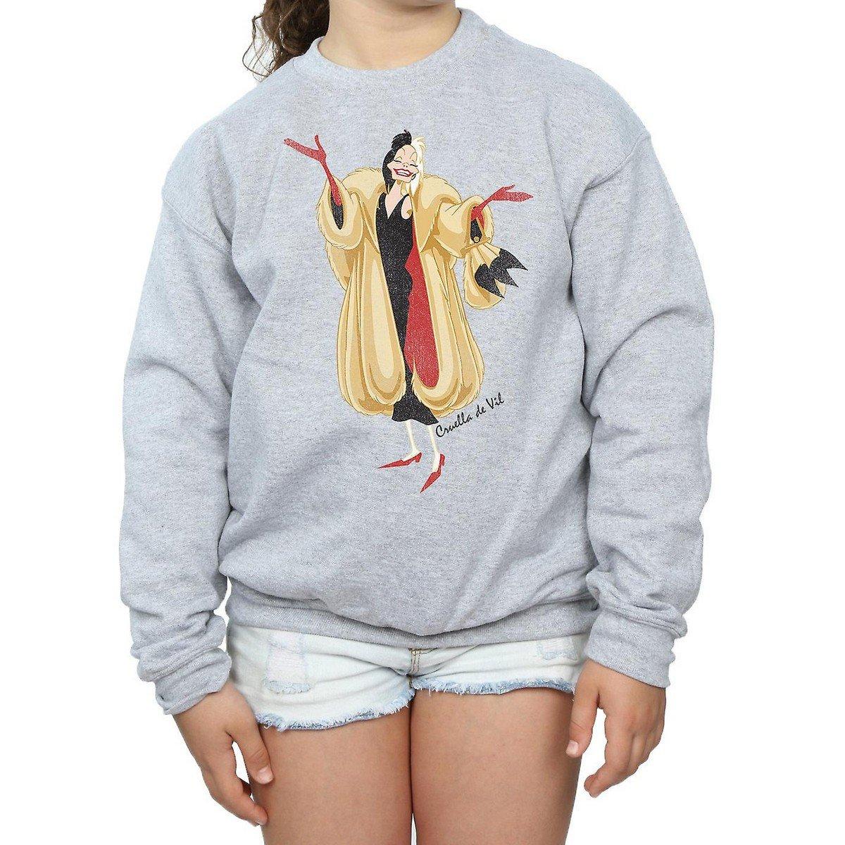 Classic Sweatshirt Mädchen Grau 116 von 101 Dalmatians