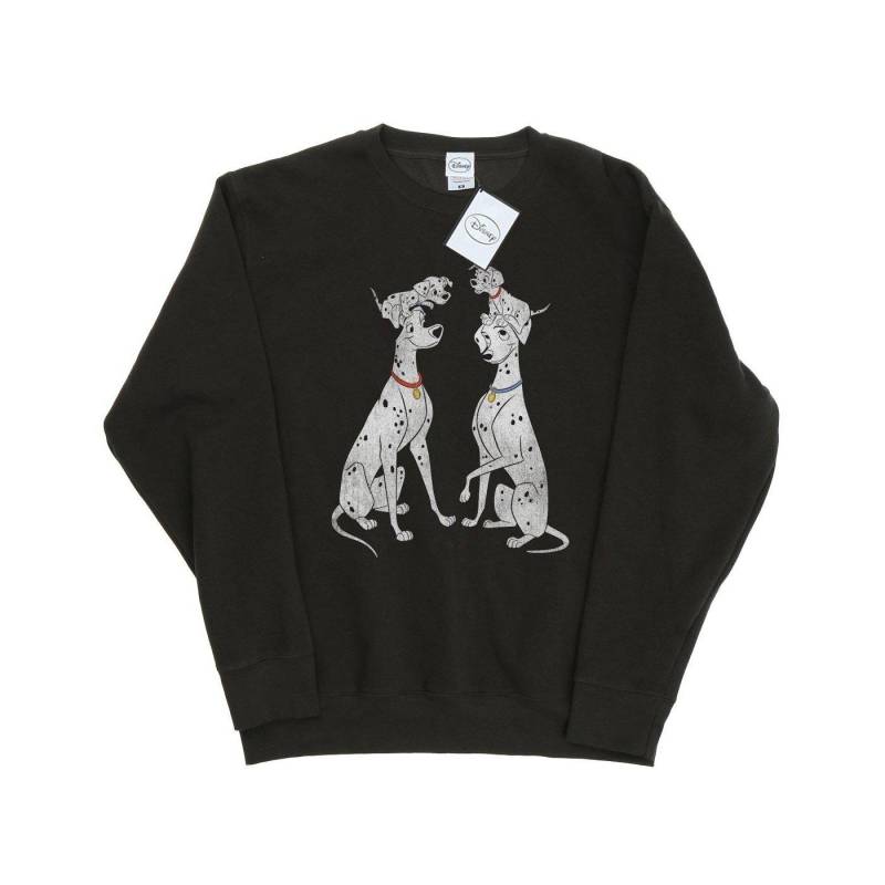 Pongo And Perdita Sweatshirt Damen Taubengrau M von 101 Dalmatians