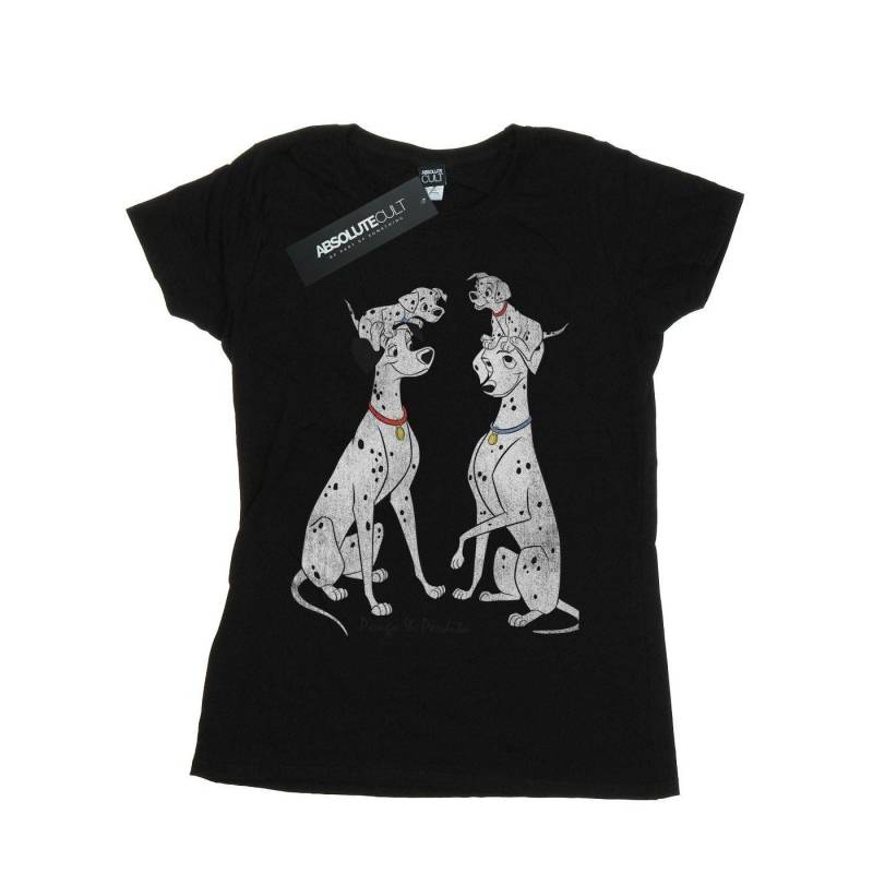 Pongo And Perdita Tshirt Damen Schwarz 3XL von 101 Dalmatians