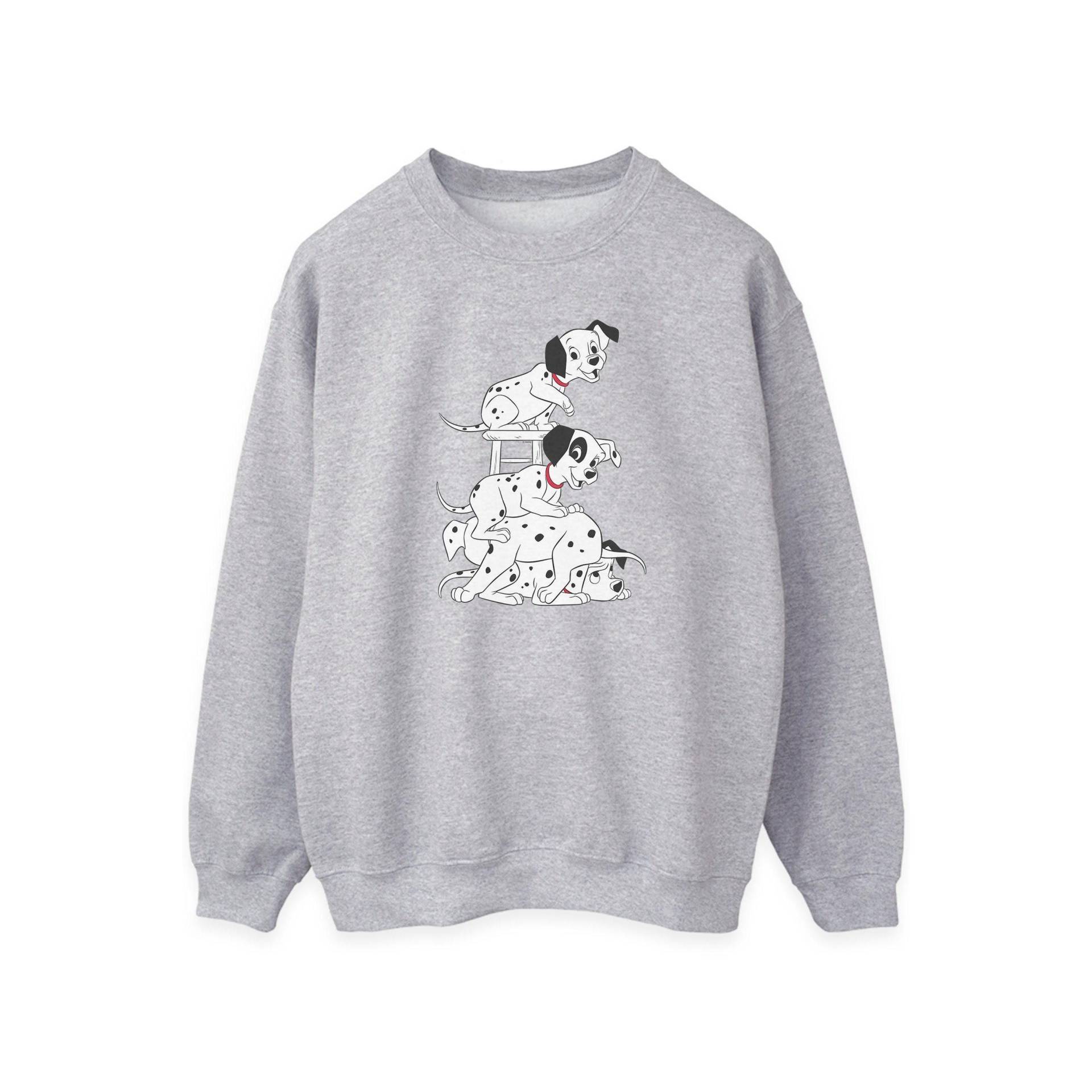 101 Dalmatians - Sweatshirt, für Damen, Grau, Größe L von 101 Dalmatians