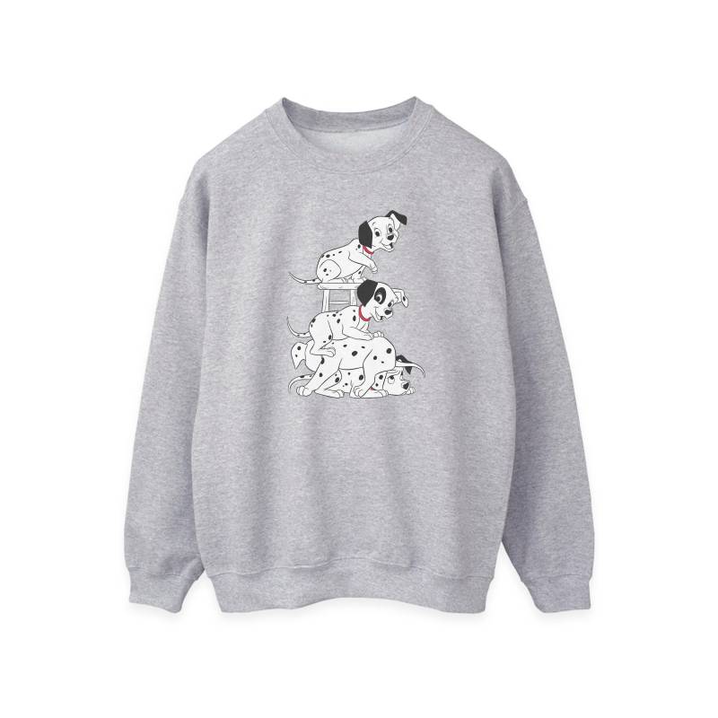 101 Dalmatians - Sweatshirt, für Damen, Grau, Größe L von 101 Dalmatians