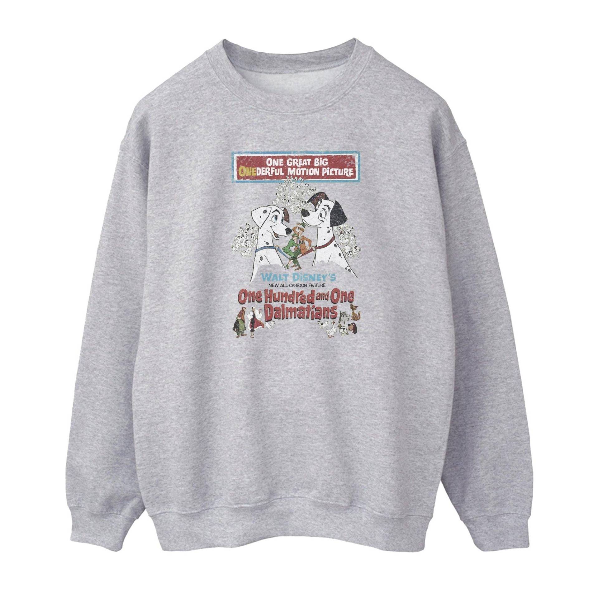 101 Dalmatians - Sweatshirt, für Damen, Grau, Größe S von 101 Dalmatians