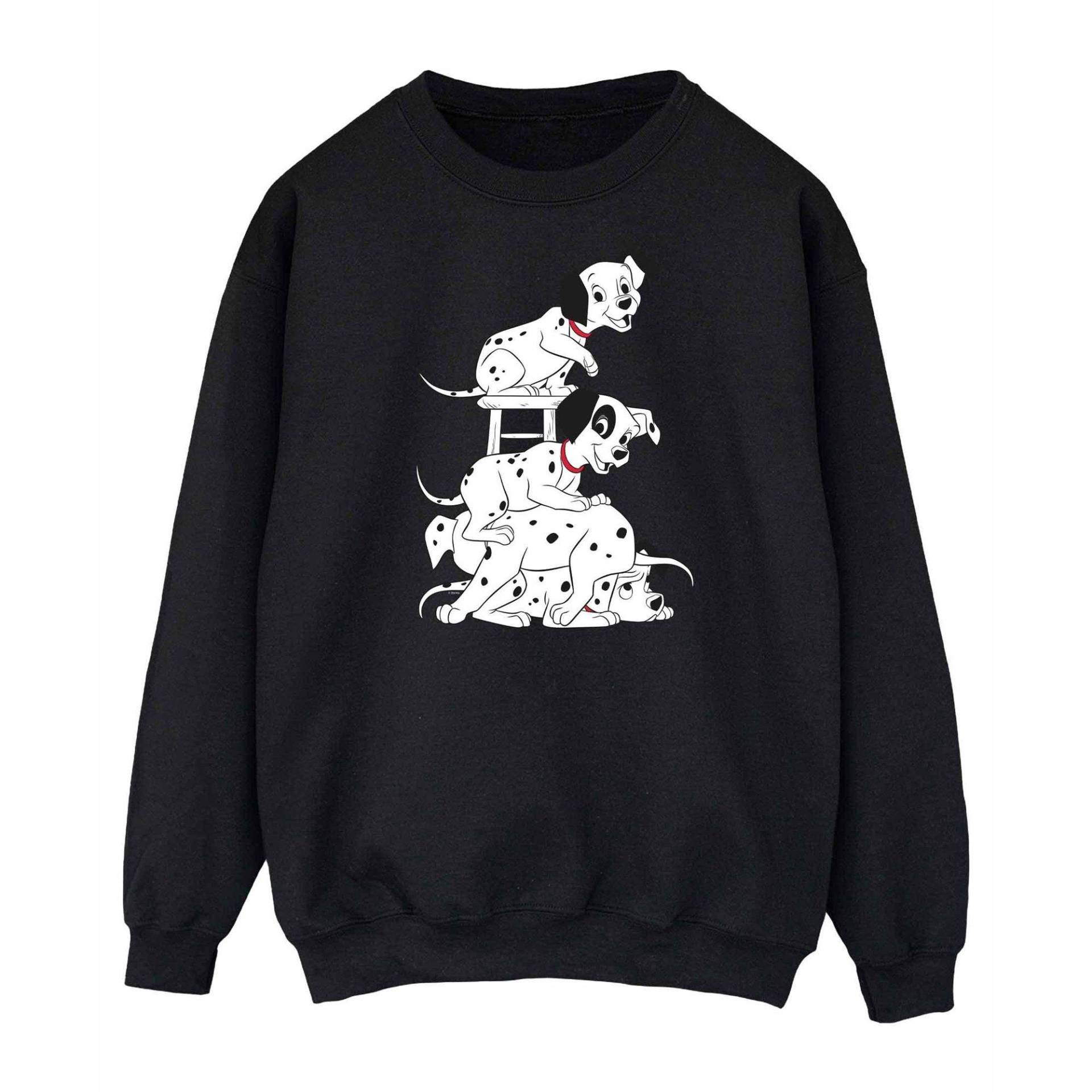 Sweatshirt Damen Schwarz M von 101 Dalmatians