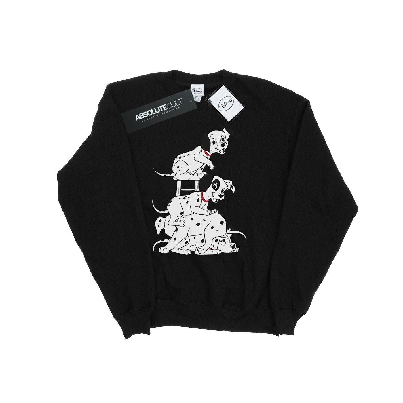 Sweatshirt Jungen Schwarz 116 von 101 Dalmatians