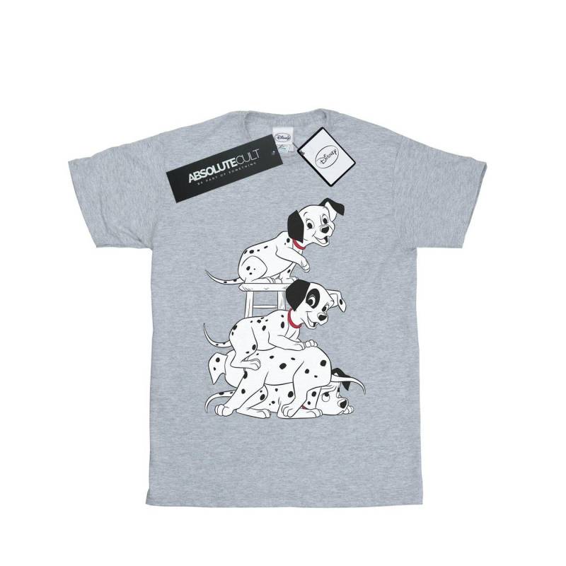 Tshirt Mädchen Grau 128 von 101 Dalmatians