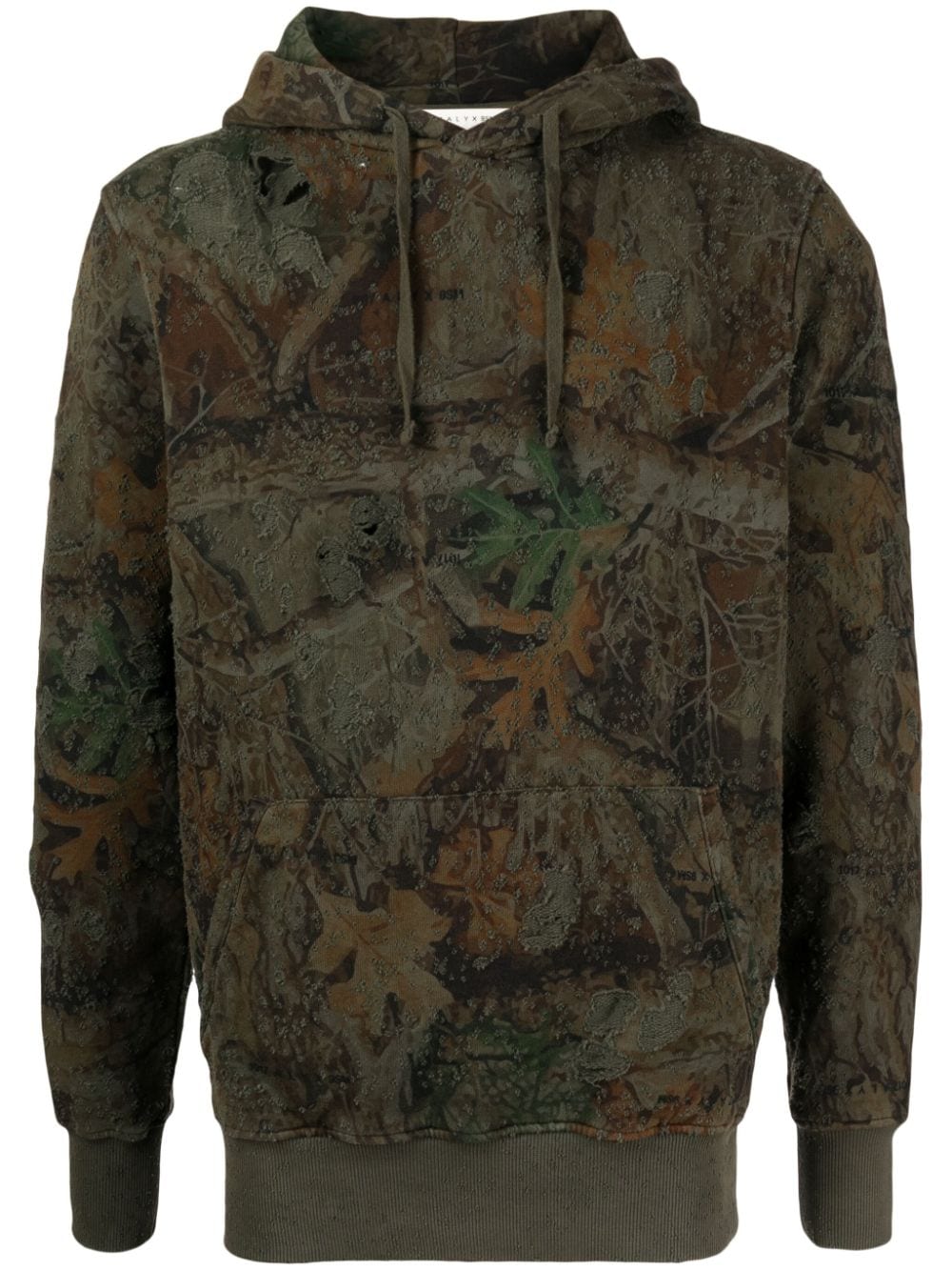 1017 ALYX 9SM abstract-print cotton hoodie - Green von 1017 ALYX 9SM