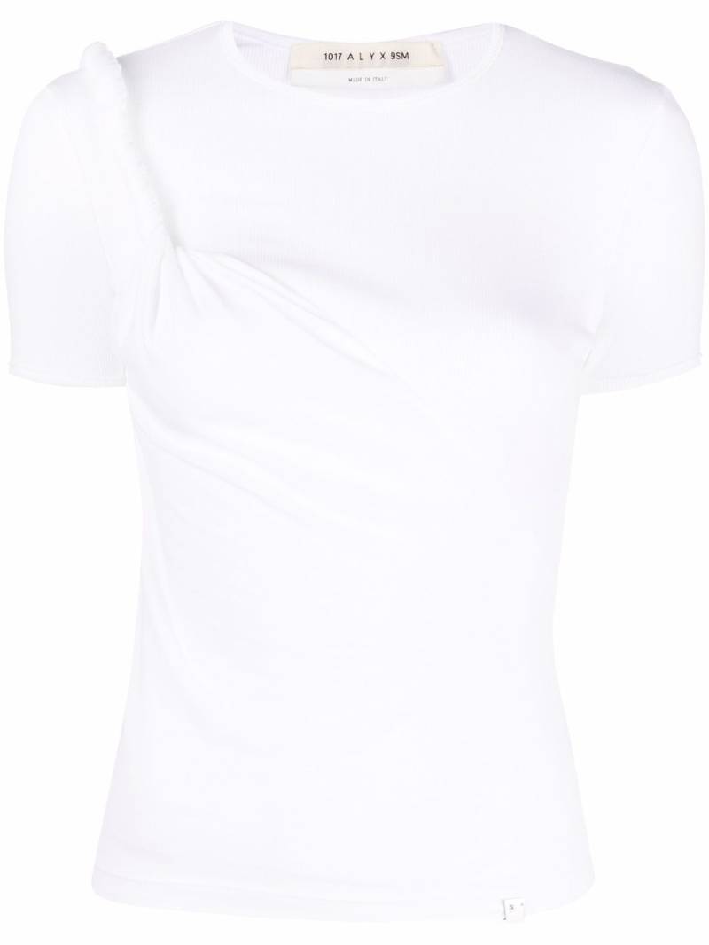 1017 ALYX 9SM asymmetric twist T-shirt - White von 1017 ALYX 9SM