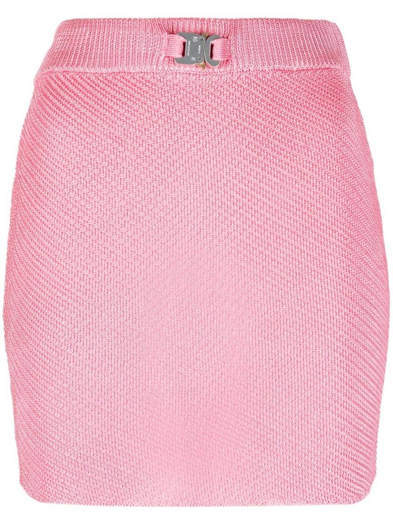 1017 ALYX 9SM buckle-detail knit miniskirt - Pink von 1017 ALYX 9SM