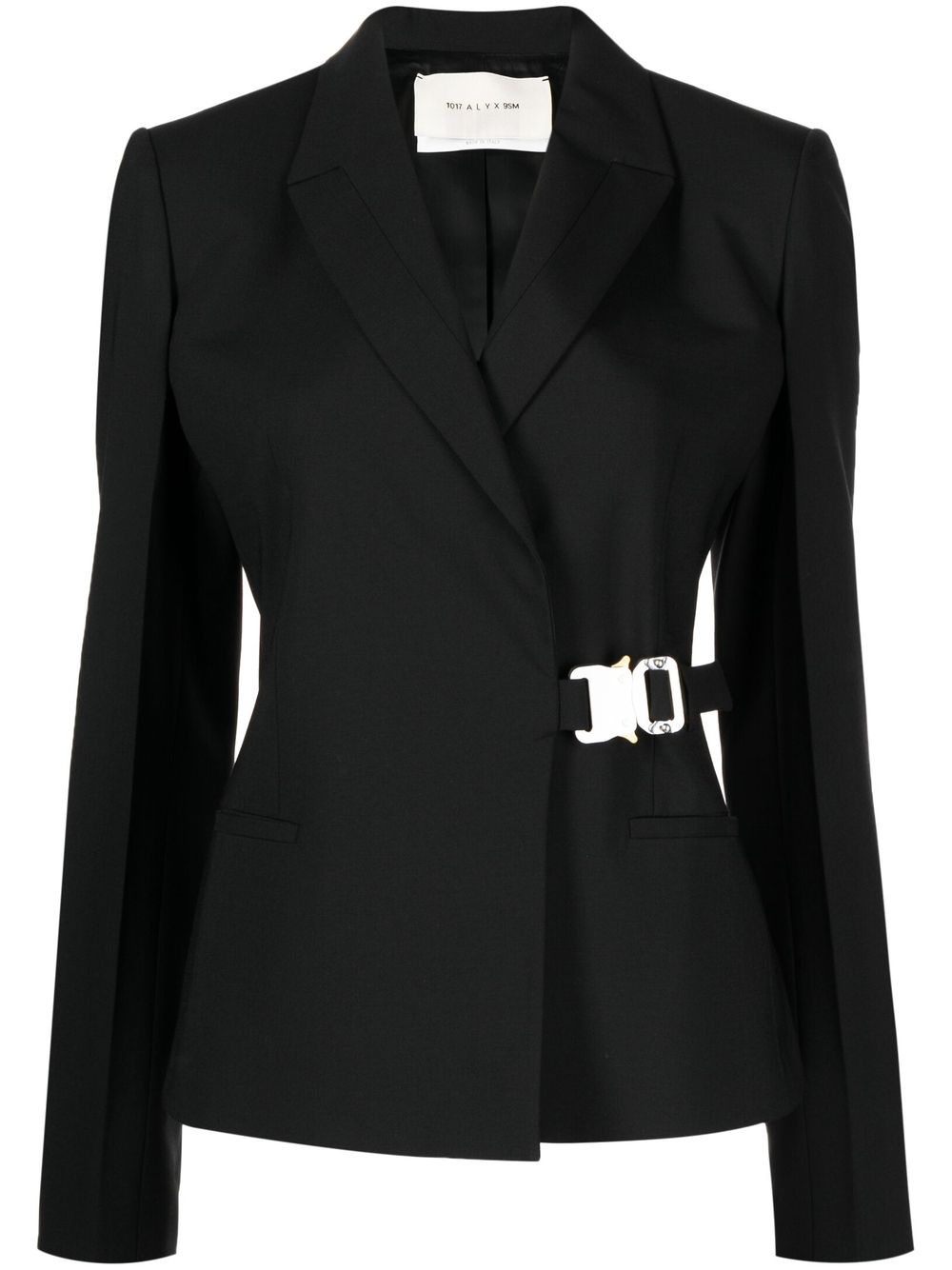 1017 ALYX 9SM buckle-fastening wrap blazer - Black von 1017 ALYX 9SM