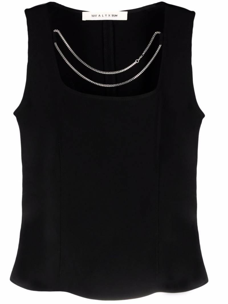 1017 ALYX 9SM chain-detail sleeveless blouse - Black von 1017 ALYX 9SM