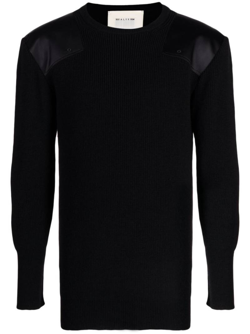 1017 ALYX 9SM contrasting-patches ribbed-knit jumper - Black von 1017 ALYX 9SM