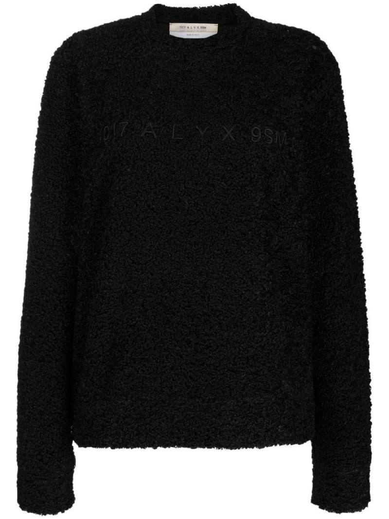 1017 ALYX 9SM crew-neck brushed sweatshirt - Black von 1017 ALYX 9SM