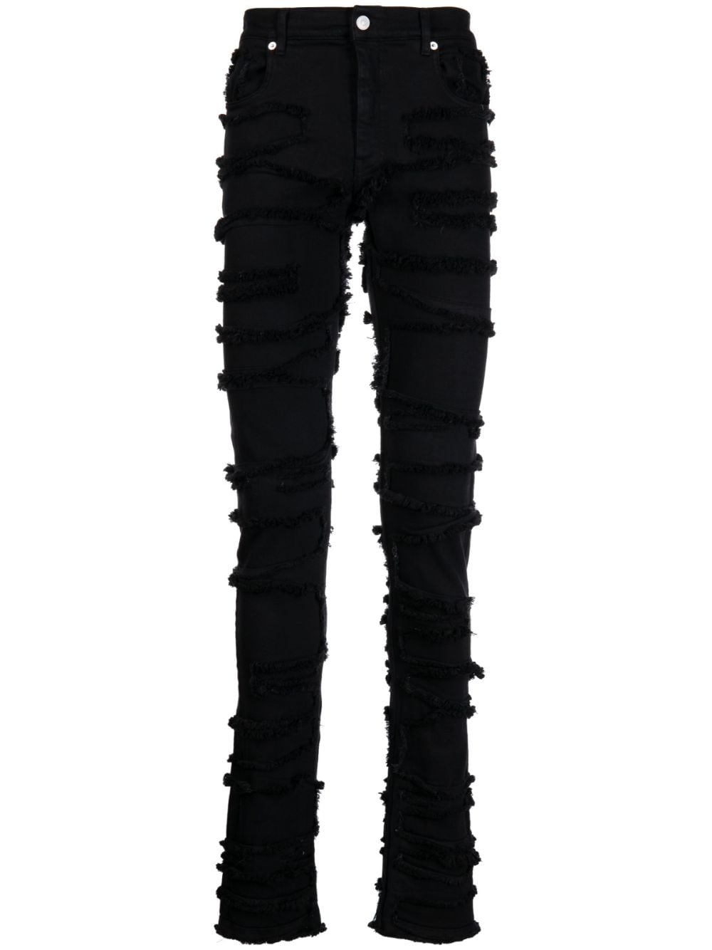 1017 ALYX 9SM distressed frayed skinny jeans - Black von 1017 ALYX 9SM