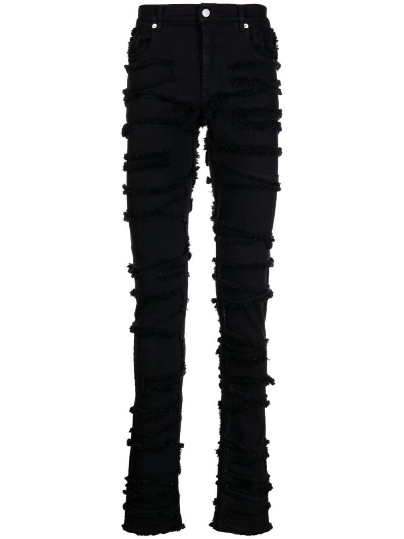 1017 ALYX 9SM distressed frayed skinny jeans - Black von 1017 ALYX 9SM