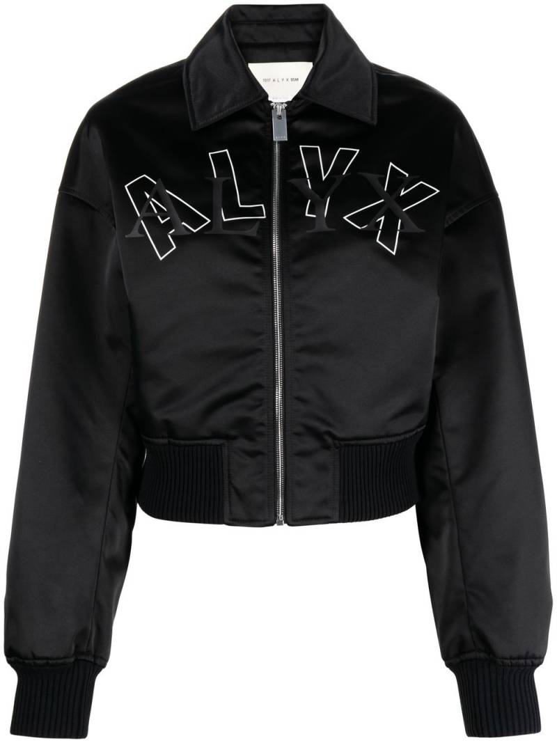 1017 ALYX 9SM embroidered logo bomber jacket - Black von 1017 ALYX 9SM