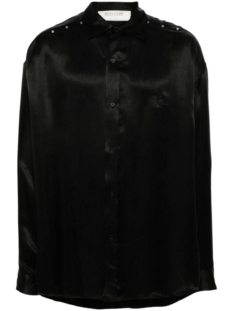 1017 ALYX 9SM eyelet-detail long-sleeve shirt - Black von 1017 ALYX 9SM