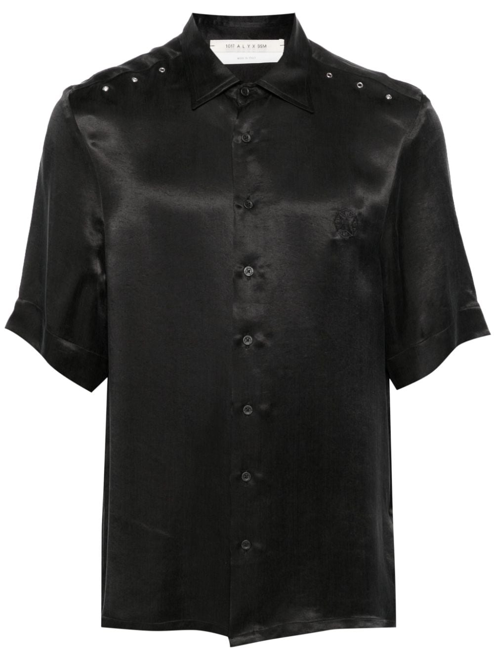 1017 ALYX 9SM eyelet-detail short-sleeve shirt - Black von 1017 ALYX 9SM