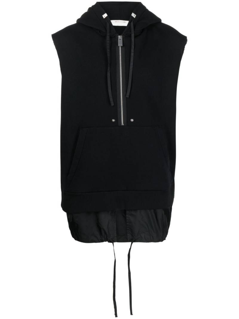 1017 ALYX 9SM half-zip fastening sleeveless hoodie - Black von 1017 ALYX 9SM