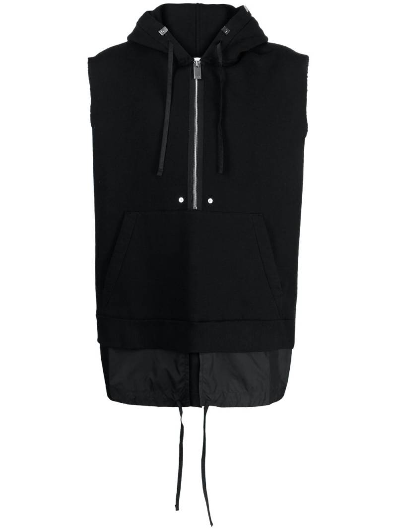 1017 ALYX 9SM half-zip fastening sleeveless hoodie - Black von 1017 ALYX 9SM