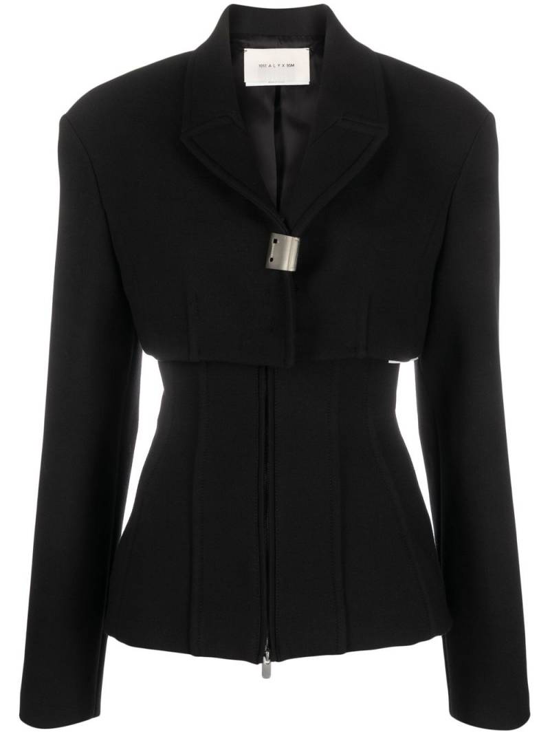 1017 ALYX 9SM layered-design zipped jacket - Black von 1017 ALYX 9SM