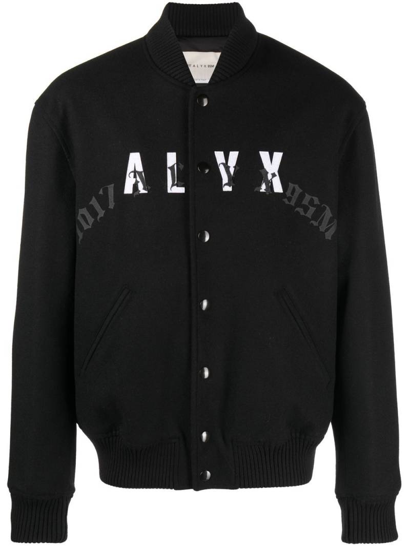 1017 ALYX 9SM leather-logo bomber jacket - Black von 1017 ALYX 9SM