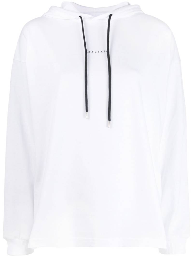 1017 ALYX 9SM logo drawstring hoodie - White von 1017 ALYX 9SM