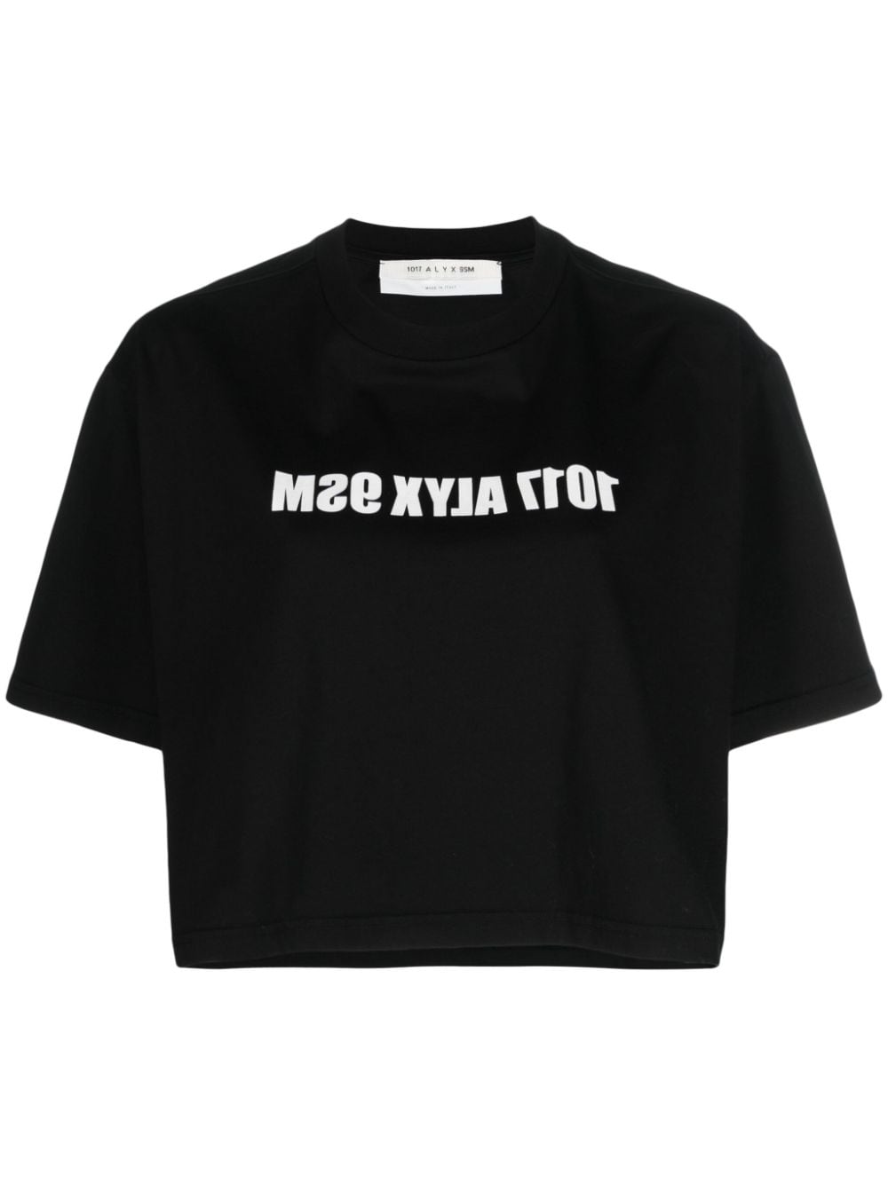 1017 ALYX 9SM logo-print cropped cotton T-shirt - Black von 1017 ALYX 9SM