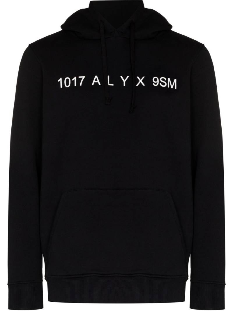 1017 ALYX 9SM logo-print drawstring hoodie - Black von 1017 ALYX 9SM