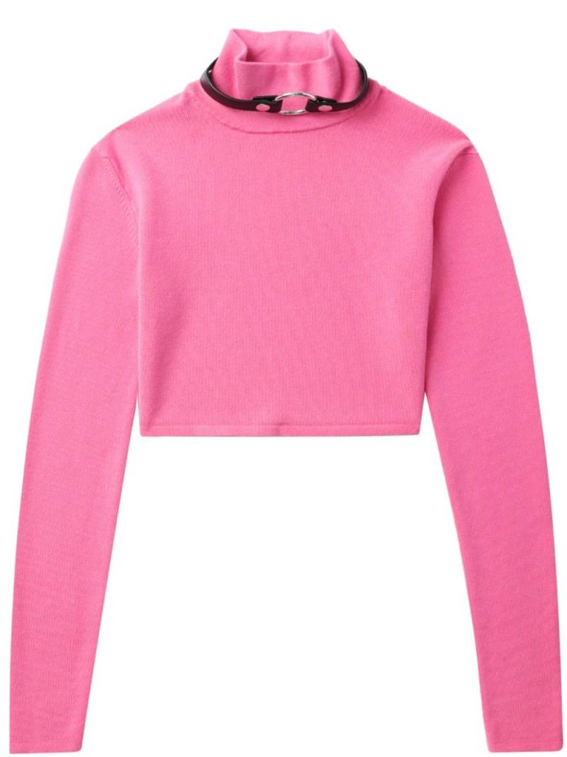 1017 ALYX 9SM long-sleeve cropped jumper - Pink von 1017 ALYX 9SM