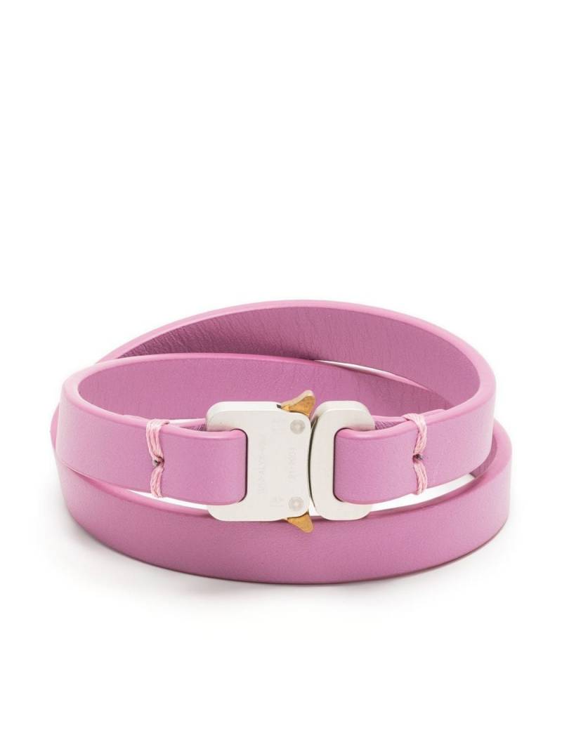 1017 ALYX 9SM micro buckle leather bracelet - Pink von 1017 ALYX 9SM
