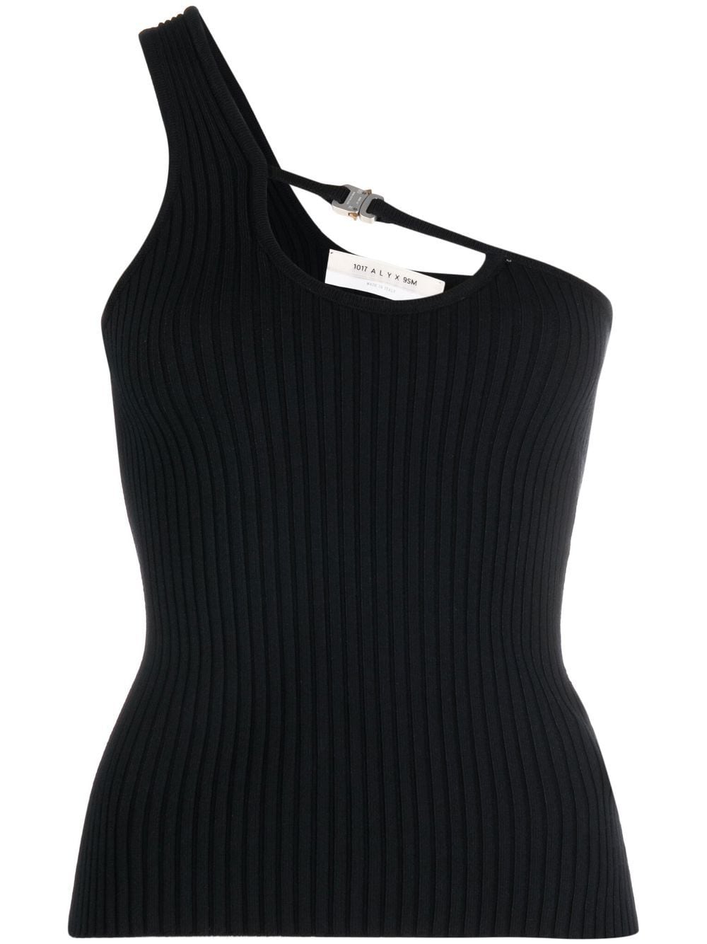 1017 ALYX 9SM one-shoulder ribbed-knit top - Black von 1017 ALYX 9SM