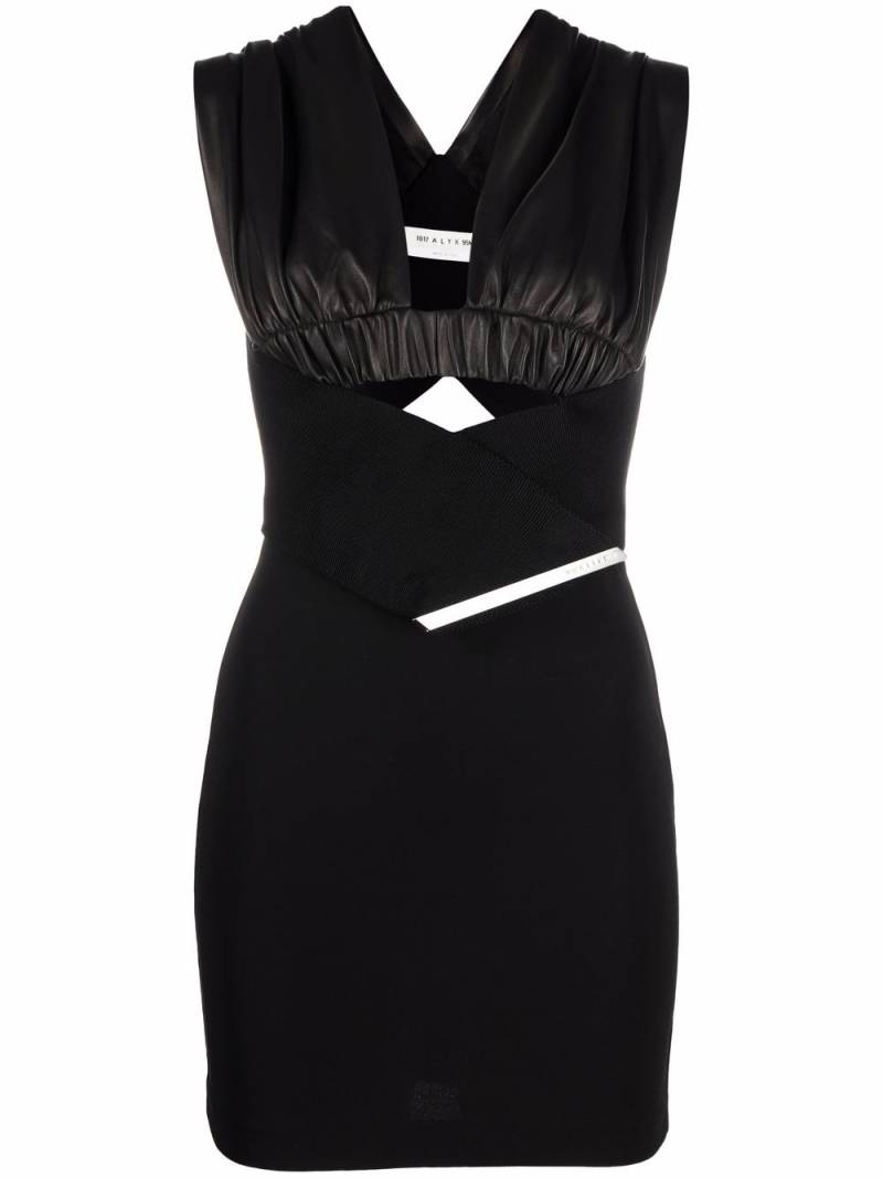 1017 ALYX 9SM panelled fitted mini dress - Black von 1017 ALYX 9SM