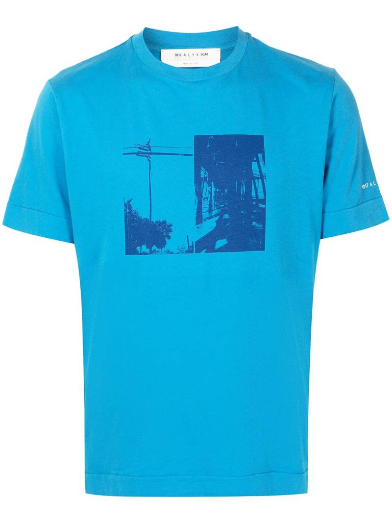 1017 ALYX 9SM photograph-print cotton T-shirt - Blue von 1017 ALYX 9SM