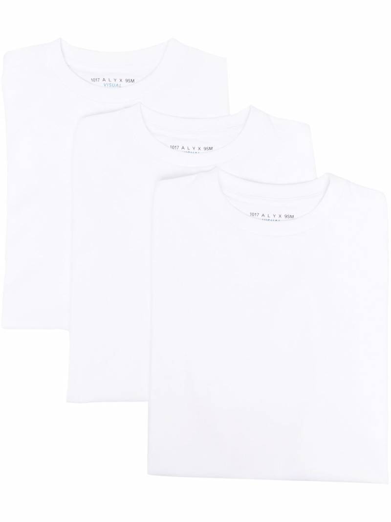 1017 ALYX 9SM round-neck T-shirt pack of 3 - White von 1017 ALYX 9SM