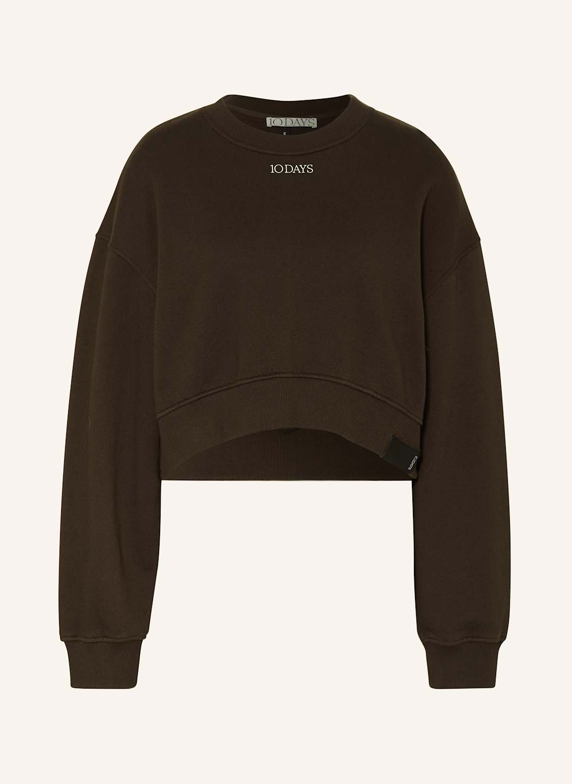 10days Cropped-Sweatshirt braun 10days Cropped-Sweatshirt braun von 10DAYS