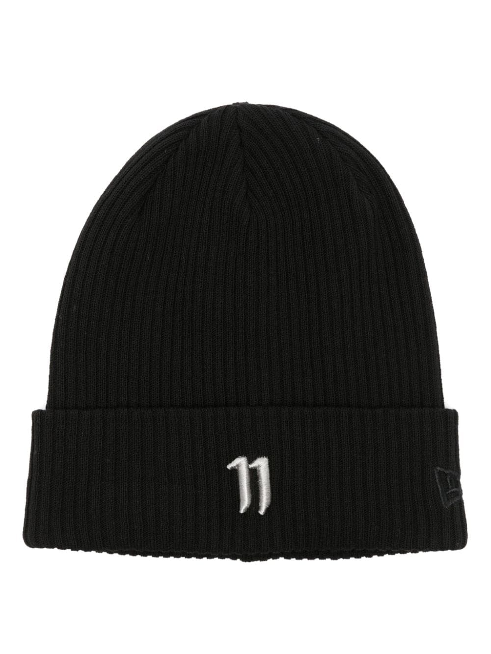 11 By Boris Bidjan Saberi logo-embroidered ribbed beanie - Black von 11 By Boris Bidjan Saberi