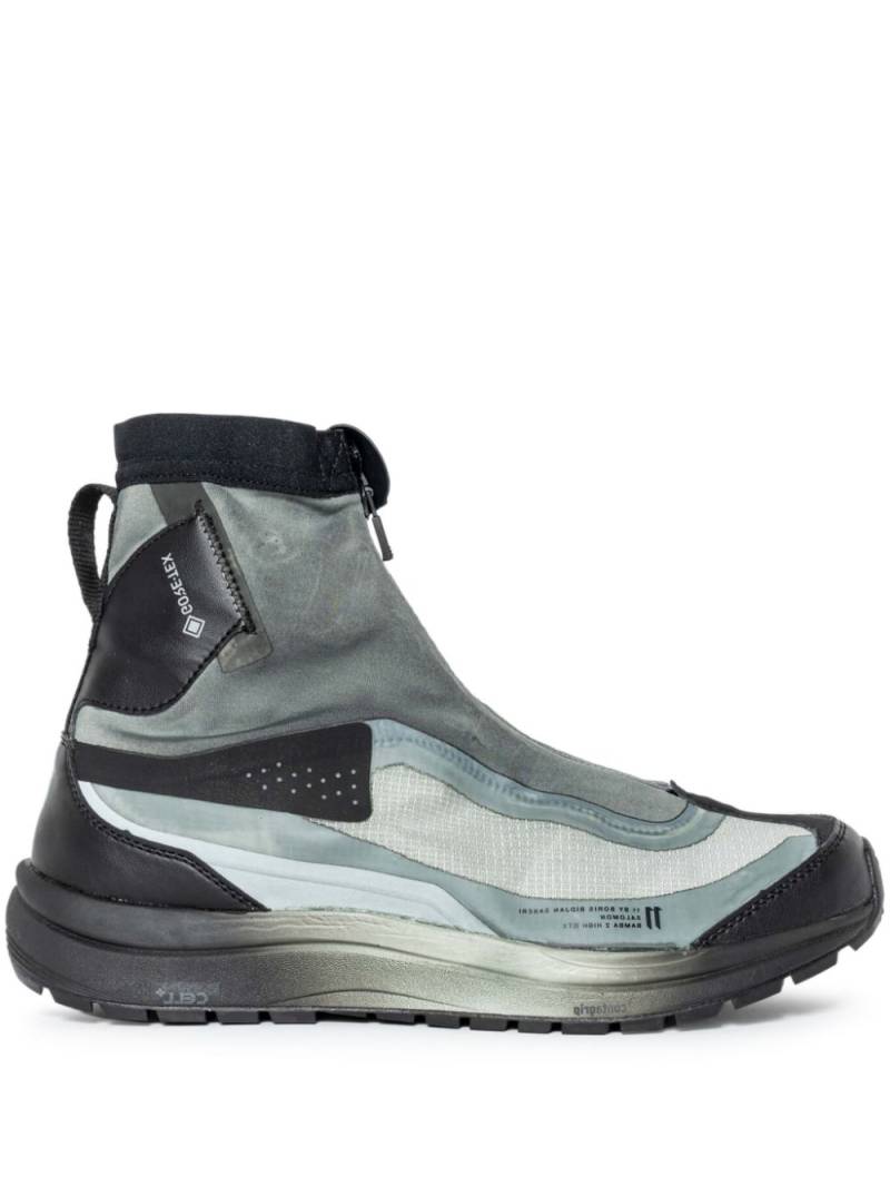 11 By Boris Bidjan Saberi zip-up hi-top sneakers - Grey von 11 By Boris Bidjan Saberi