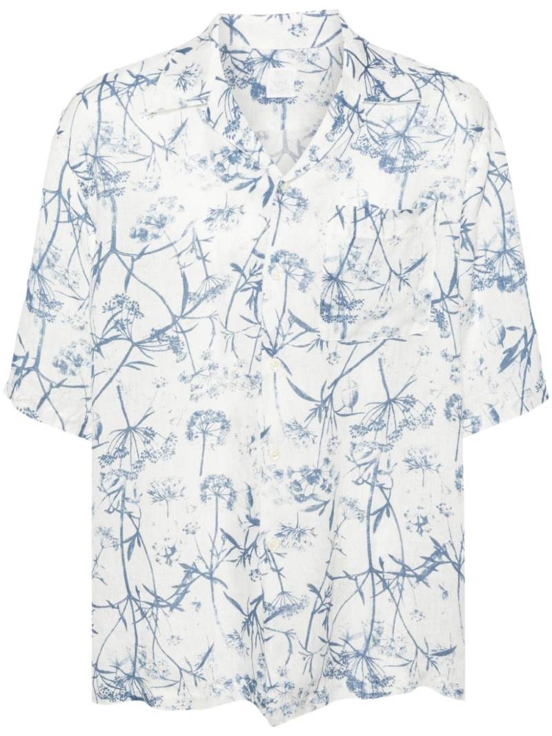 120% Lino botanical-print linen shirt - White von 120% Lino