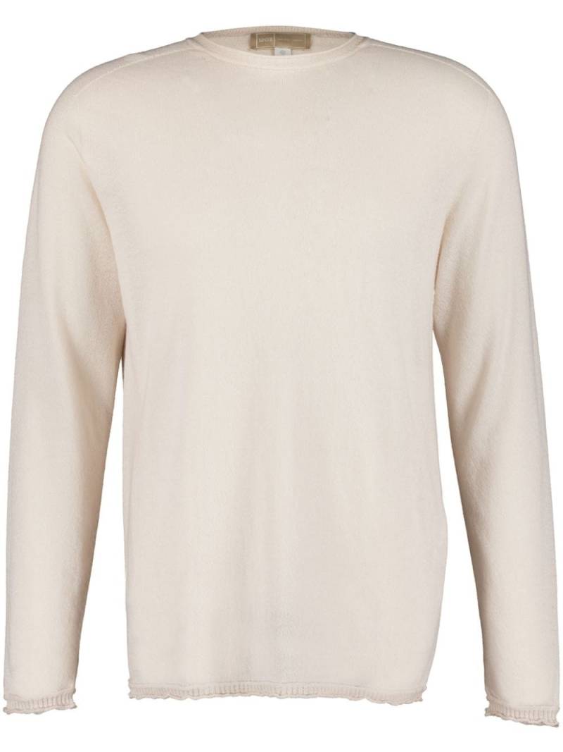 120% Lino crew-neck linen jumper - Neutrals von 120% Lino