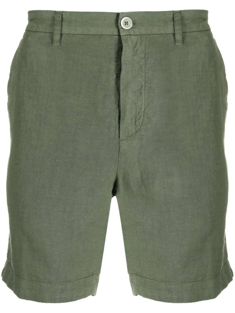 120% Lino linen Bermuda shorts - Green von 120% Lino