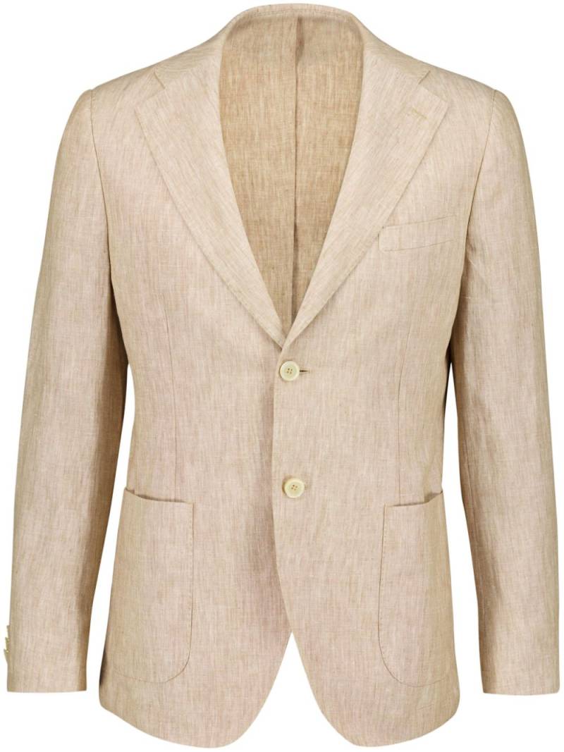 120% Lino linen blazer - Neutrals von 120% Lino