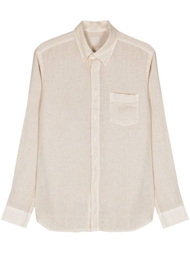 120% Lino linen chambray shirt - Neutrals von 120% Lino